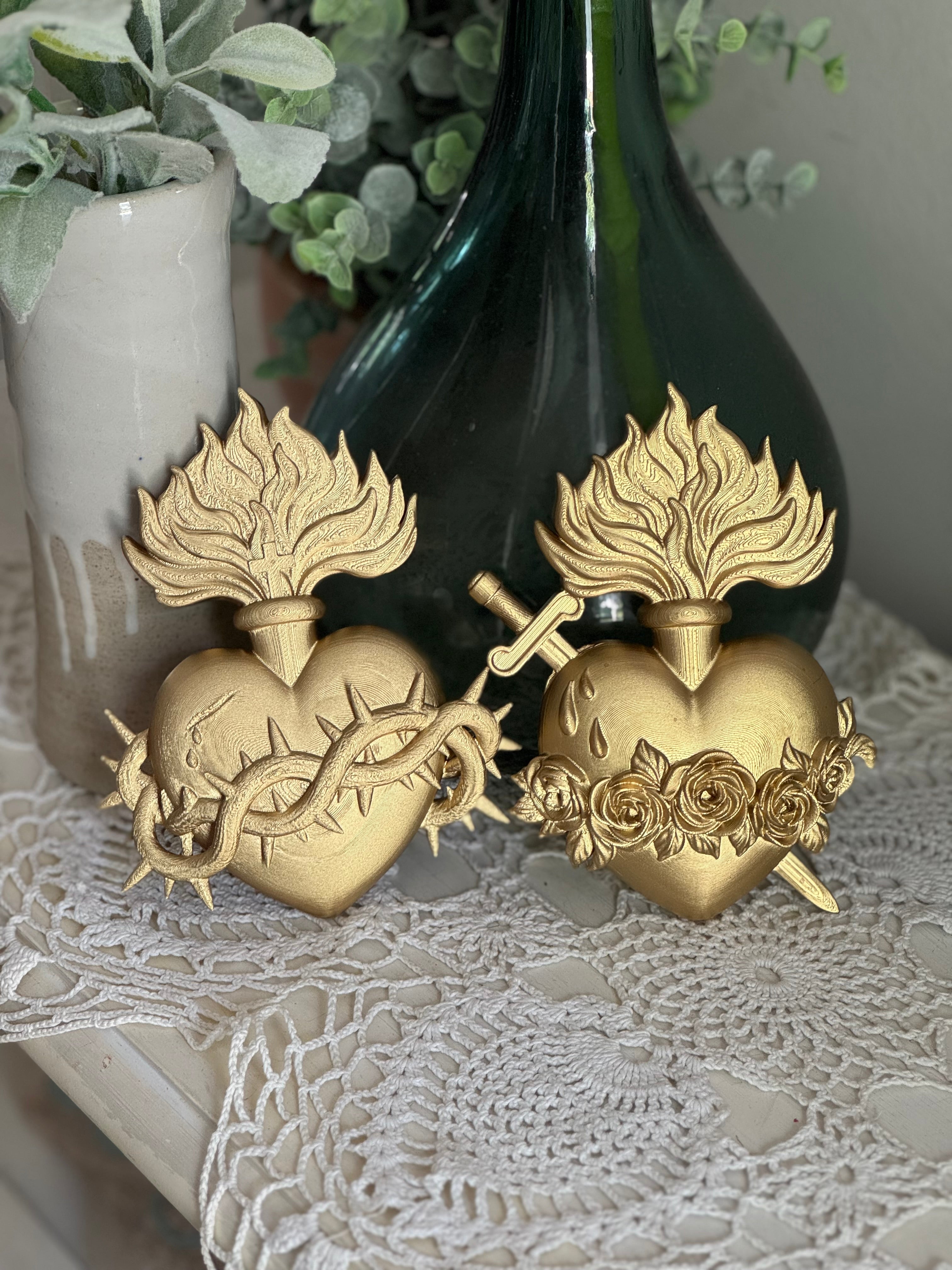 Holy Family Hearts Wall Art – Be Still Prayer Space